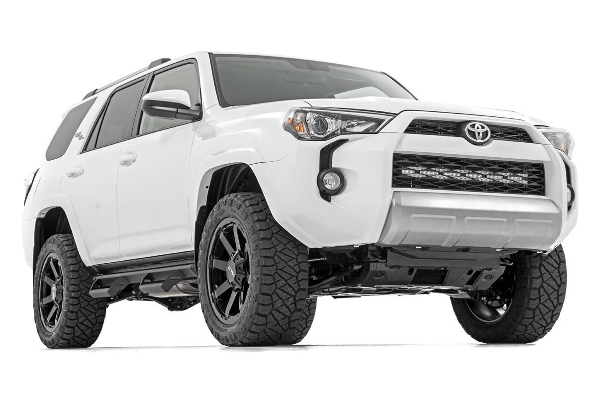 Fits 4Runner(14-20) LED Light Bumper Mount 30" Black Dual Row White DRL 70787