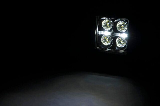 2 Inch Black Series LED Light Pods; Flush Mount; Cool White DRL 70803BLKDRL