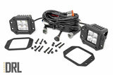 2 Inch Chrome Series LED Light Pods; Flush Mount; Amber DRL 70803DRLA