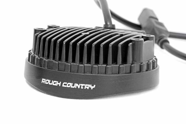 4 Inch Chrome Series LED Light; Round; Pair 70804