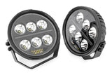 Black Series Halo LED Light Pair; White/Amber DRL; 6.5 Inch; Round 70805A