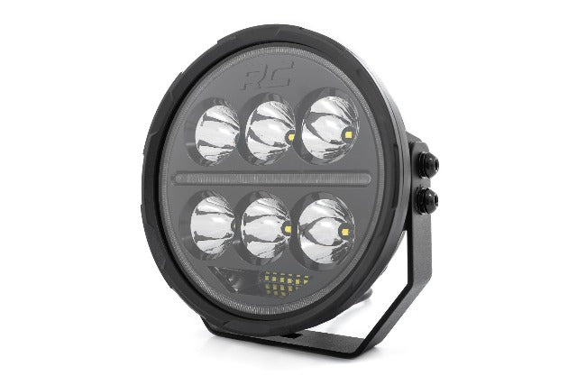 Black Series Halo LED Light Pair; White/Amber DRL; 6.5 Inch; Round 70805A