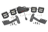 Fits Toyota Tundra(14-21) LED Light Ditch Mount Dual 2" Black Pairs Spot 70835