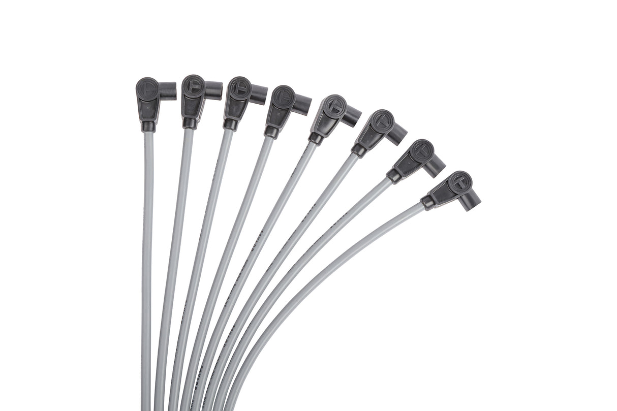 Spark Plug Wire Set Universal 8mm Silicone Spiro Pro 90? 350 ohm/ft Grey 53851