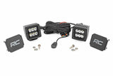 2 Inch Black Series LED Light Pods; Spot; Square 70903BL