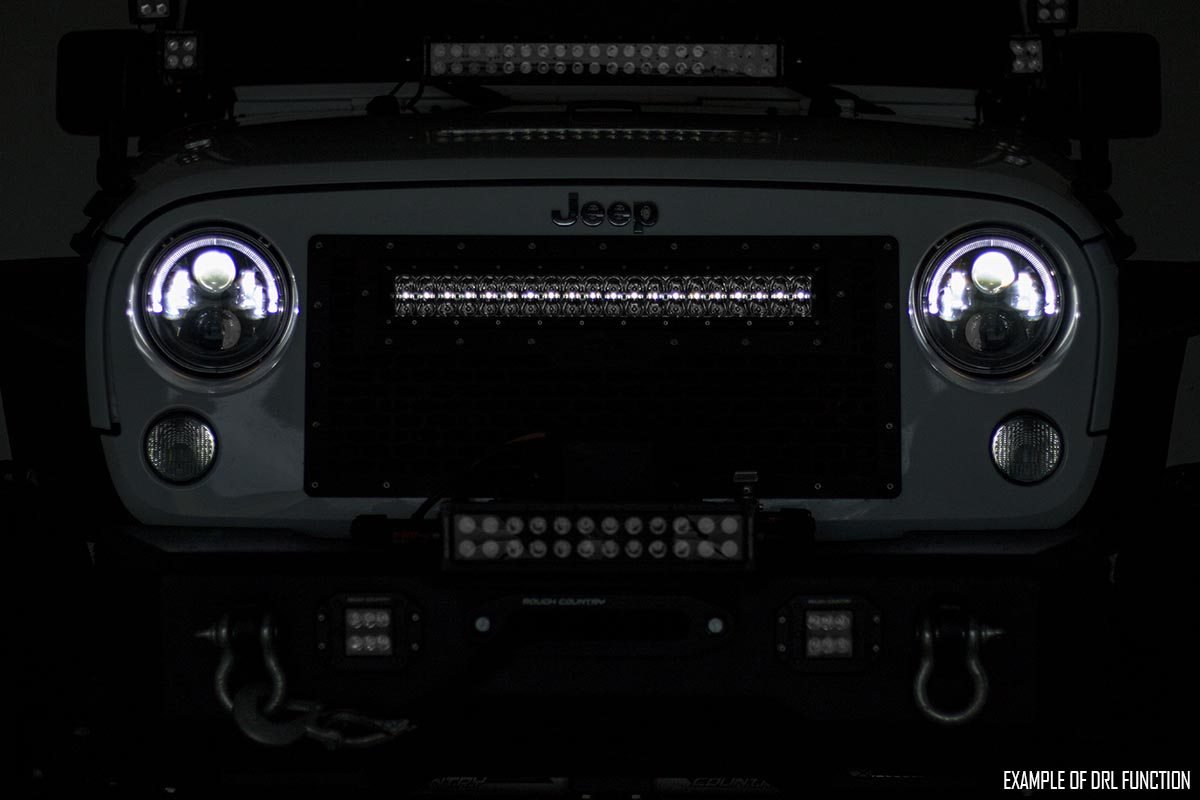 12 Inch Black Series LED Light Bar; Dual Row; White DRL 70912BD