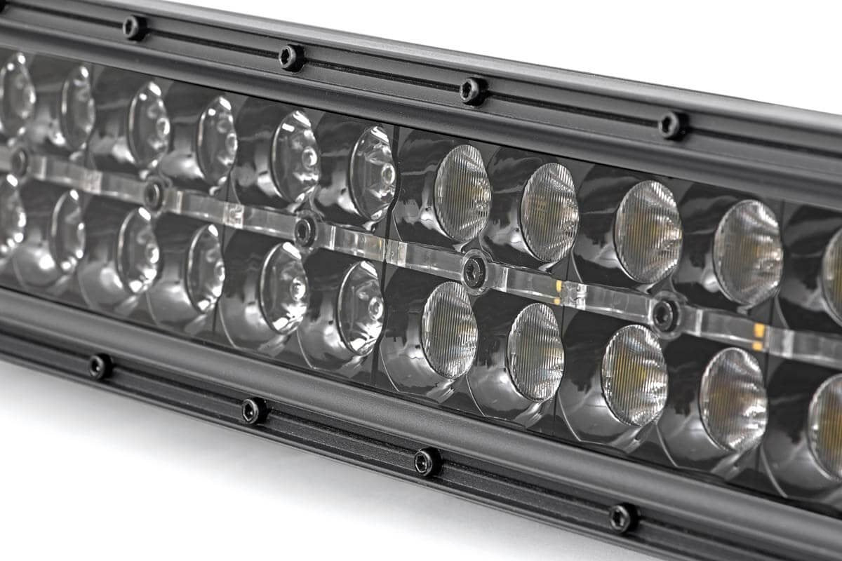 12 Inch Black Series LED Light Bar; Dual Row; White DRL 70912BD