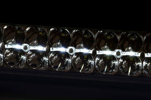 12 Inch Black Series LED Light Bar; Dual Row; White DRL 70912BD