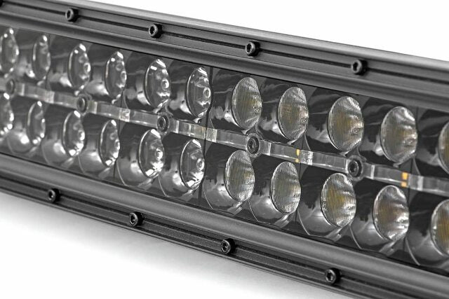 12 Inch Black Series LED Light Bar; Dual Row; White DRL 70912BD