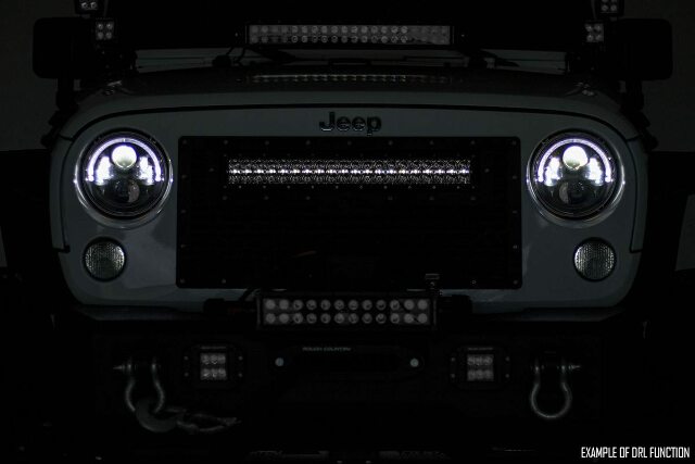 12 Inch Black Series LED Light Bar; Dual Row; White DRL 70912BD