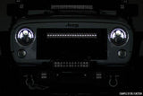12 Inch Black Series LED Light Bar; Dual Row; White DRL 70912BD