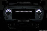 20 Inch Black Series LED Light Bar; Dual Row; Cool White DRL 70920BD