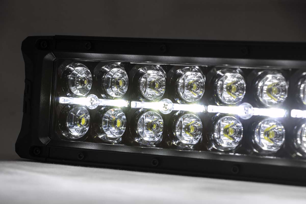 30 Inch Black Series LED Light Bar; Dual Row; Cool White DRL 70930BD