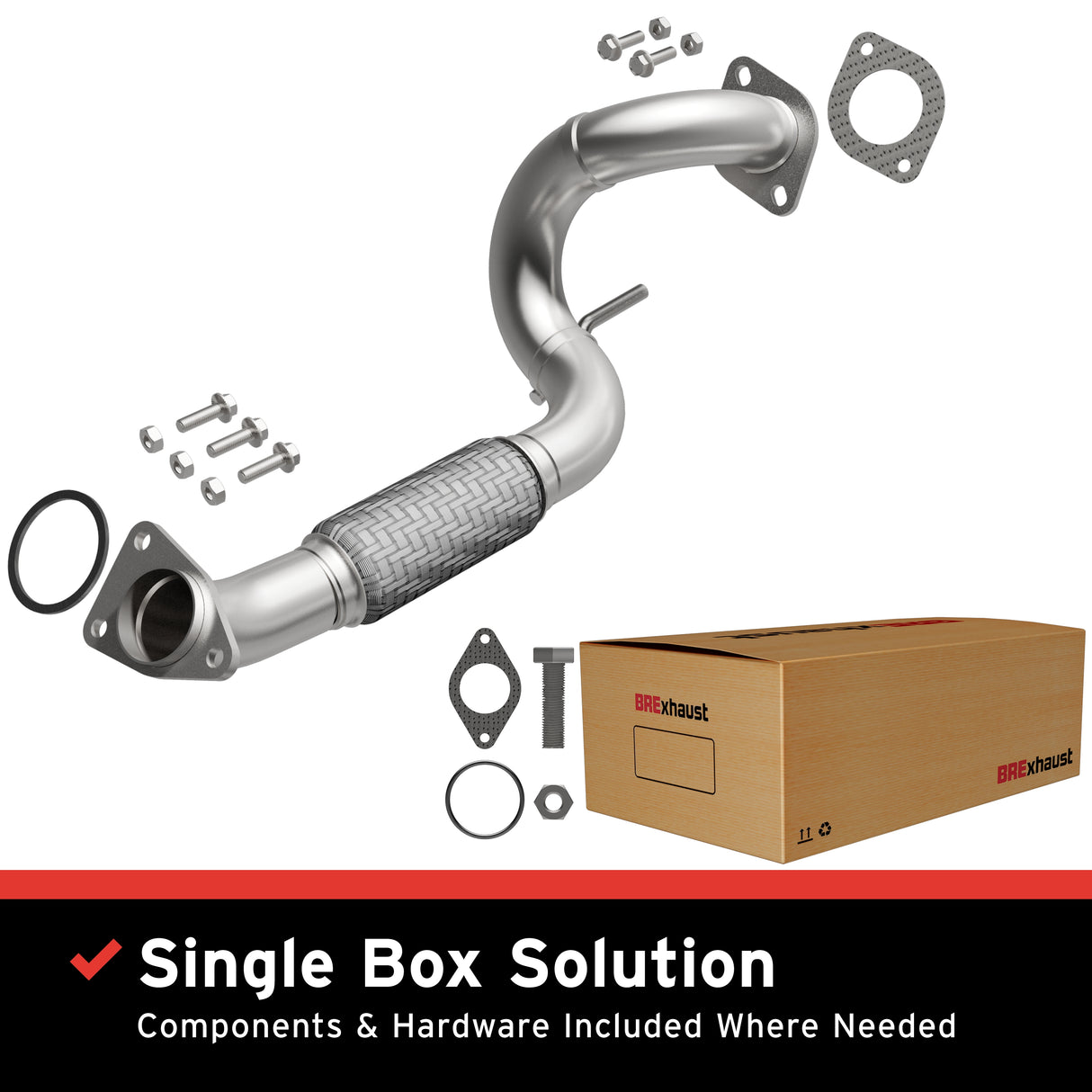 2008-2013 Nissan Rogue Direct-Fit Front Pipe Kit 107-0089 stainless steel
