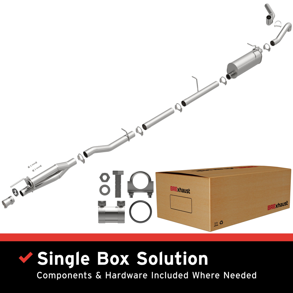 2011-2016 Ford F-250 Super Duty Direct-Fit Replacement Exhaust System 106-0522 aluminized steel
