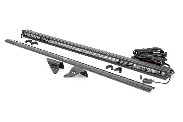 Fits Ford Bronco(21-24) LED Light Upper Windshield 40" Black Single Row 71041