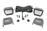 Fits Ford Bronco 4WD (21-24) LED Light Kit Ditch Mount 2" Chrome Pair Wide 71050