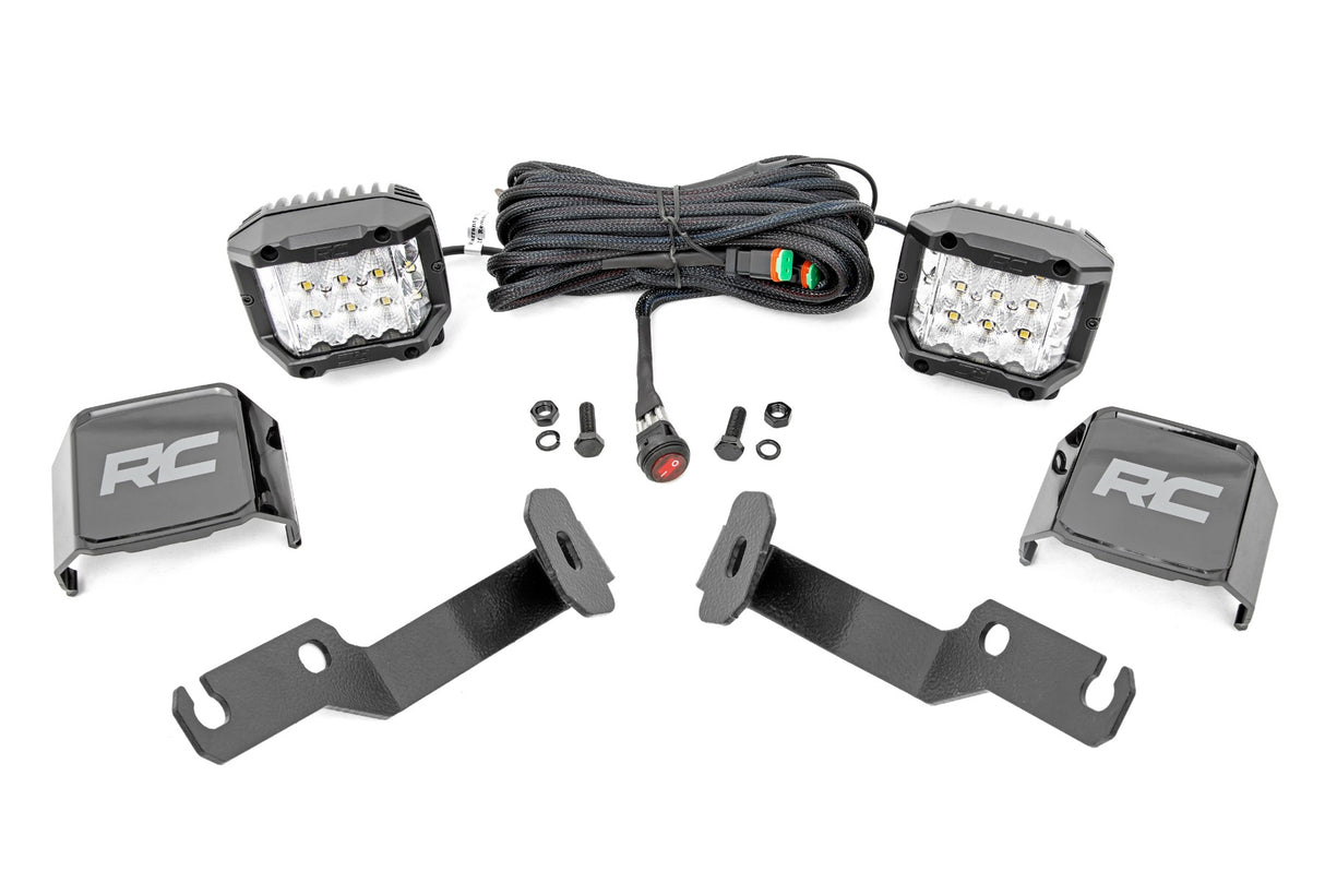 Fits Toyota Tacoma 2&4WD (05-15) LED Light Kit Ditch Mount 3" OSRAM Wide 71091