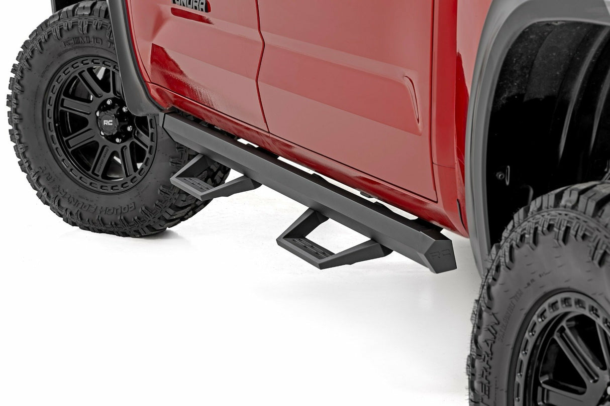 Fits Toyota Tundra 2WD/4WD (2022-2024) SRL2 Adj Aluminum Steps; CrewMax; 71097