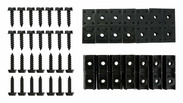 Jeep Metal Black Fender Flare Hardware Kit - 7109K