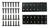 Jeep Metal Black Fender Flare Hardware Kit - 7109K