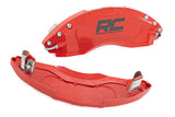 Fits Chevy/GMC 1500 (19-24) Caliper Covers; Front and Rear; Red; 71106A