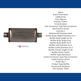 Performance Muffler stainless steel