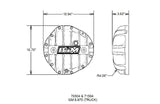 Hi-Tek Aluminum DifferentialCover for GM 8.875inch 12-bolt Truck-Black aluminum black anodized