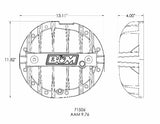 Hi-Tek Aluminum Differential Cover for GM Silverado/Sierra 1500 -Black aluminum black anodized