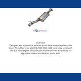 Performance Muffler for 2019-2026 Ram 1500 stainless steel