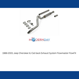 Exhaust system for 1986-2001 Jeep Cherokee Exhaust stainless steel