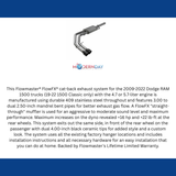Exhaust system for 2009-2024 Ram 1500 Exhaust stainless steel