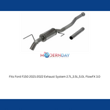 Exhaust system for 2021-2026 Ford F Exhaust stainless steel