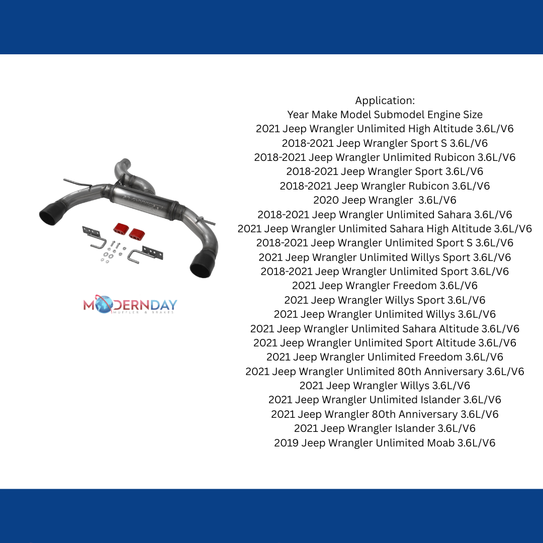 Exhaust system for 2021-2026 Ram Exhaust stainless steel