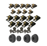 Replacement Line for 71-73 Mustang; 8 cylinder, Disc; Clip Kit-71Z