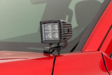 Fits Toyota Tacoma(2024) LED Light Kit Ditch Mount 2" Black Pair White DRL 72103