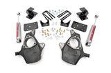 Fits Chevy/GMC 1500 (99-06 & Classic) Lowering Kit; 2 Inch FR; 4 Inch RR; 722.2