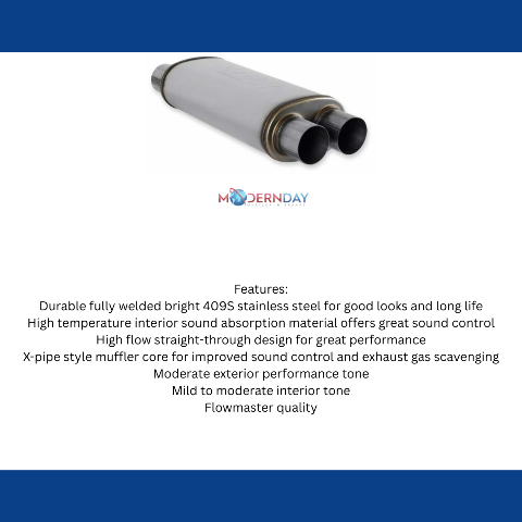 Muffler - 3 Dual In/3 Dual Out - Straight Through Performance-72469