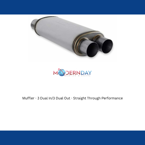 Muffler - 3 Dual In/3 Dual Out - Straight Through Performance-72469