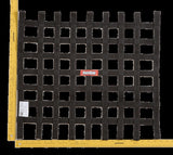 RaceQuip SFI ribbon window net 21 x 24 inch black 726007RQP