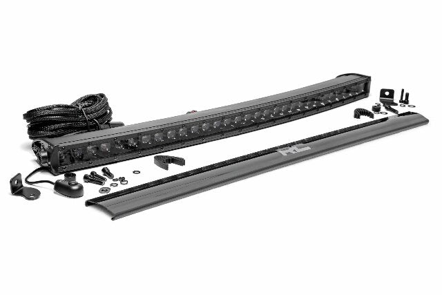 30 Inch Black Series LED Light Bar; Curved; Single Row 72730BL