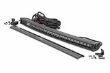 30" Black Series LED Light Bar; Curved; Single Row; Cool White DRL 72730BLDRL