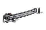 30 Inch Black Series LED Light Bar; Curved; Dual Row 72930BL