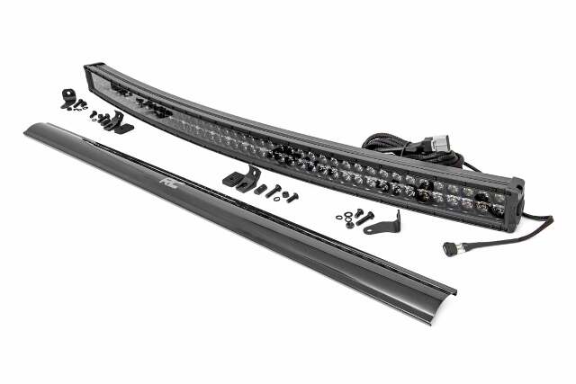 50 Inch Black Series LED Light Bar; Curved; Dual Row; Cool White DRL 72950BD