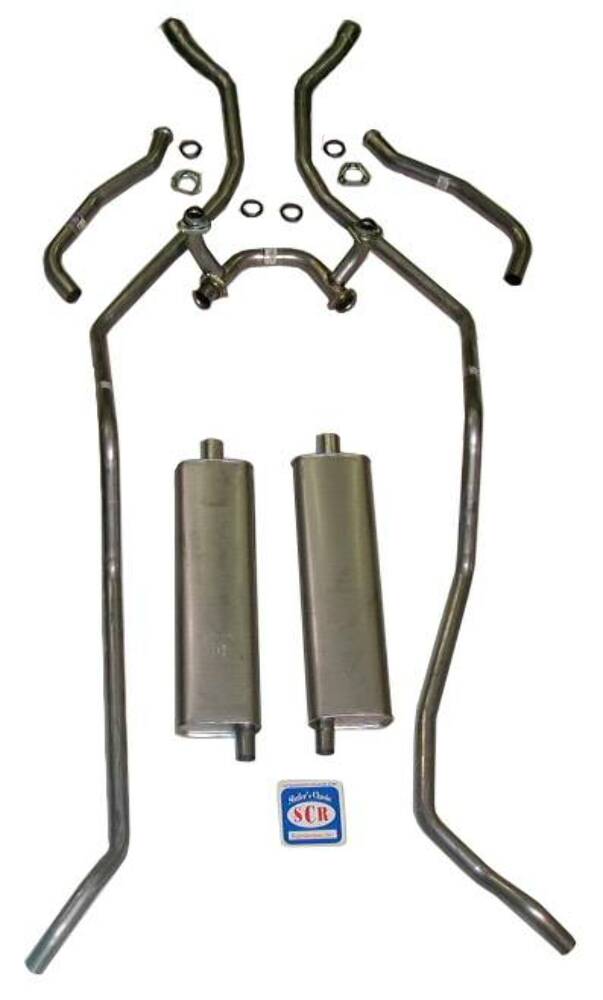 Fits 1958 Chevrolet Full Size Exhaust System 8 cyl. 348 dual exhaust 73010