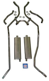 Exhaust System 8 cyl. 348 dual exhaust 73010 fits 1958 Chevy Full Size 348 engine Shafer's Classic Reproductions