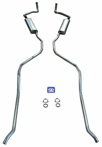 El Camino and SW except 9 Passenger Exhaust System 348 hi-perf. 73025 fits 1959 El Camino and SW except 9 Passenger 348 engine Shafer's Classic Reproductions