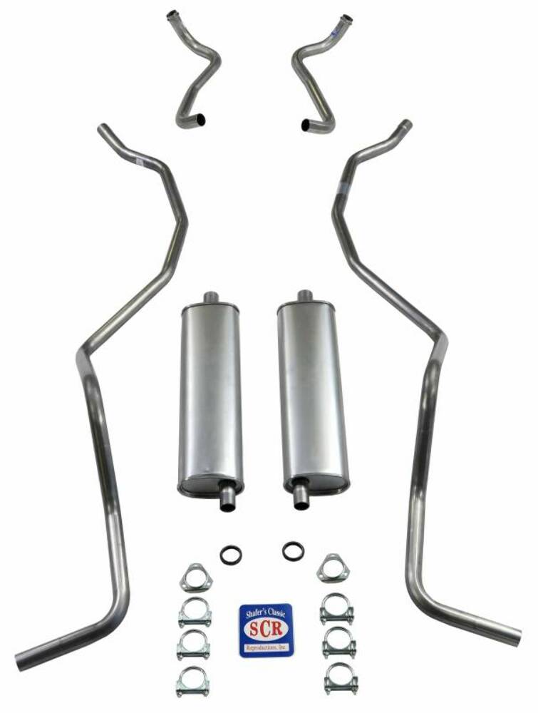 Fits 1960 - 1961 SW 8 cyl. 348 Dual exhaust and 1960 El Camino Exhaust System 73034