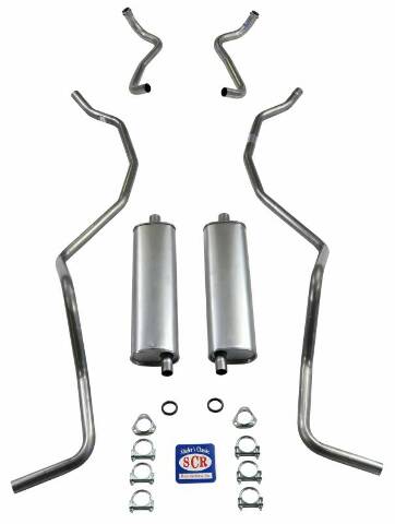 SW 8 cyl. 348 Dual exhaust and El Camino Exhaust System 73034 fits 1960 El Camino 348 engine Shafer's Classic Reproductions