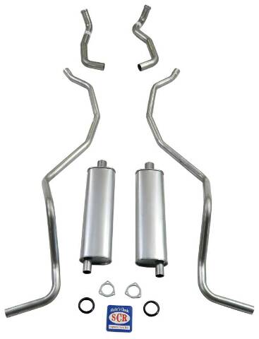 SW Exhaust System 73037 fits 1962-1964 Chevy SW 4 bbl 2x4 bbl 409 engine Shafer's Classic Reproductions